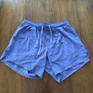 Lululemon Fast and free linerless purple short”6